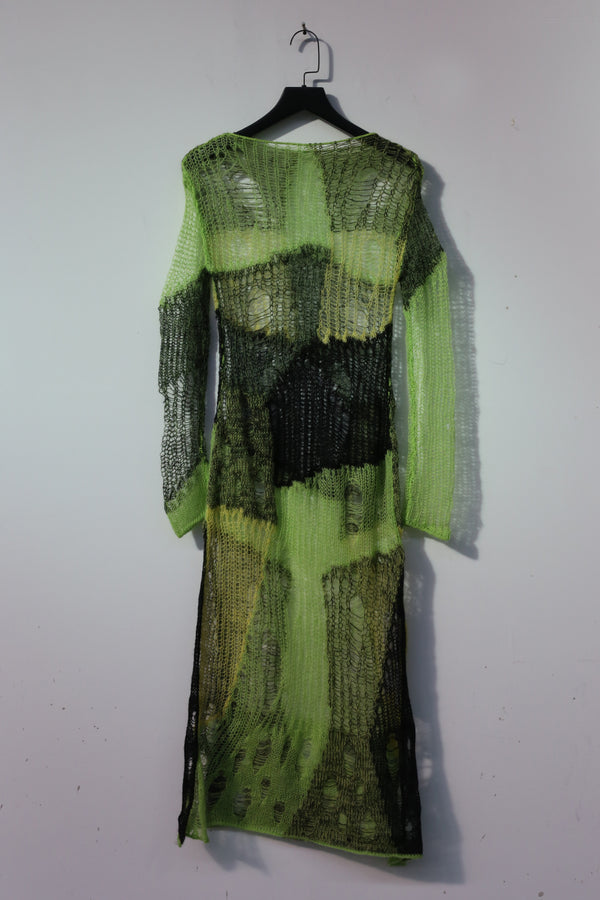 CHENPENG Ocean Mystery Knitted Dress CPJZ21AWB010CPC403 Knitted Green PCP4